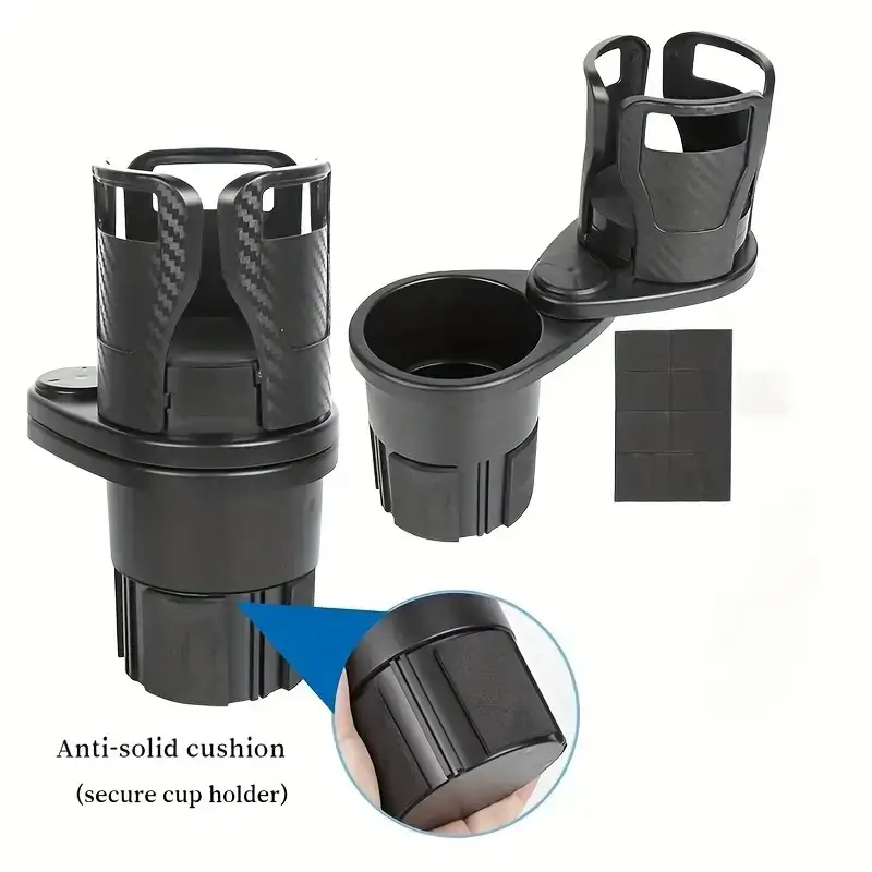 Car Cup Holder Expander - Portabicchieri per auto girevole a 360