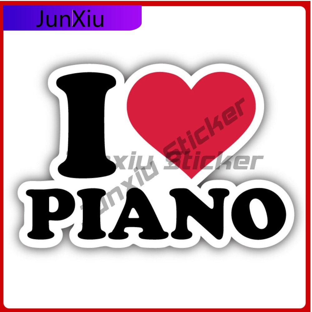 Car Accessories You Must Have - Adesivo per Auto 'I Love Piano'