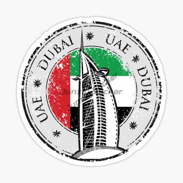 Car Accessories Uae - Emblema e Distintivo Circolare della Bandiera