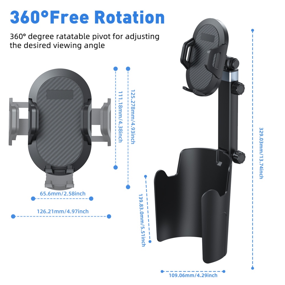 Car Cup Holder Expander - Supporto per Telefono da Auto con