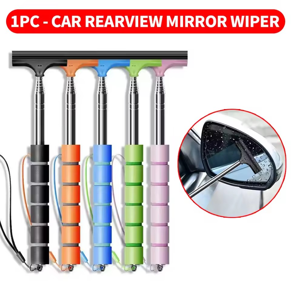 Car Accessories Gifts - Tergicristallo retrattile portatile per specchietto retrovisore,