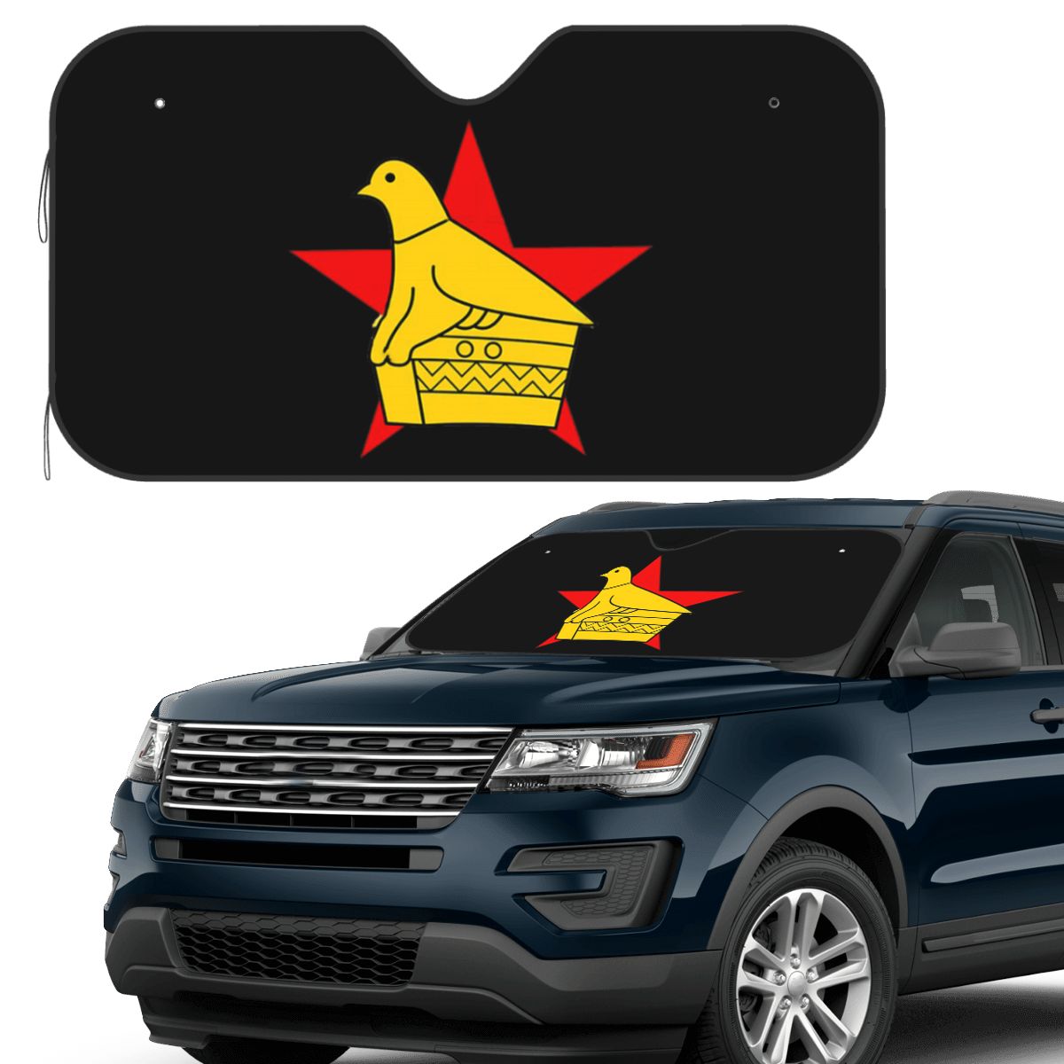 Car Accessories Zimbabwe - Zimbabwe Cricket Board Adesivo personalizzato Parasole