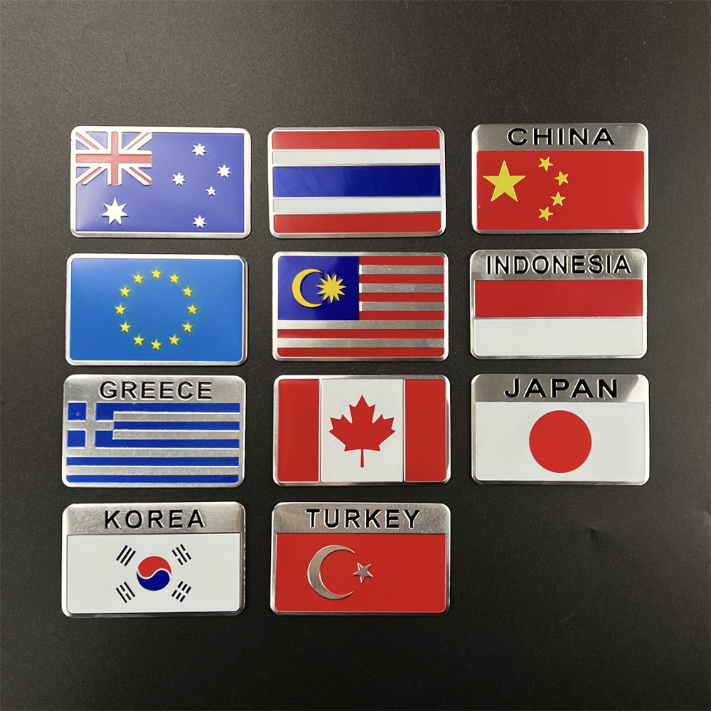 Car Accessories Uae - Adesivo in alluminio Bandiera nazionale USA