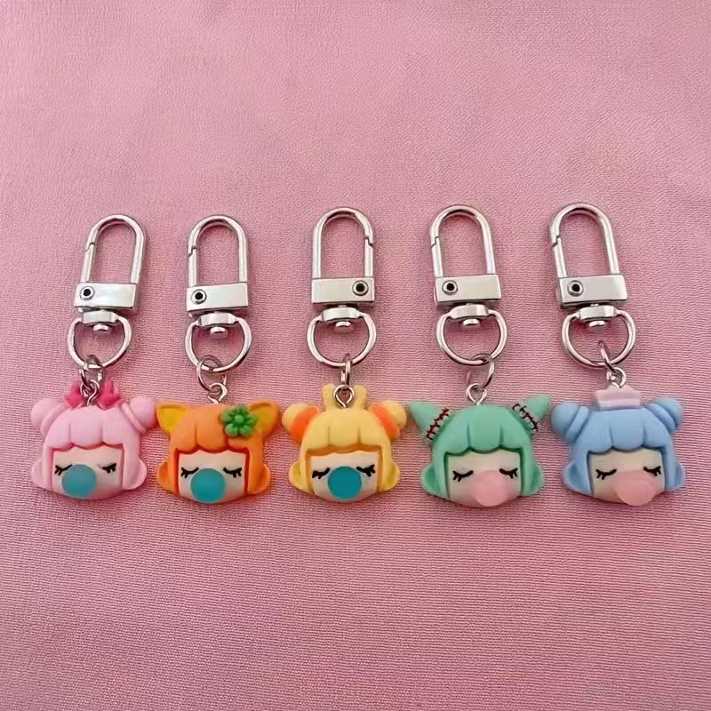 Car Accessories Gifts - Portachiavi da ragazza in resina, 5
