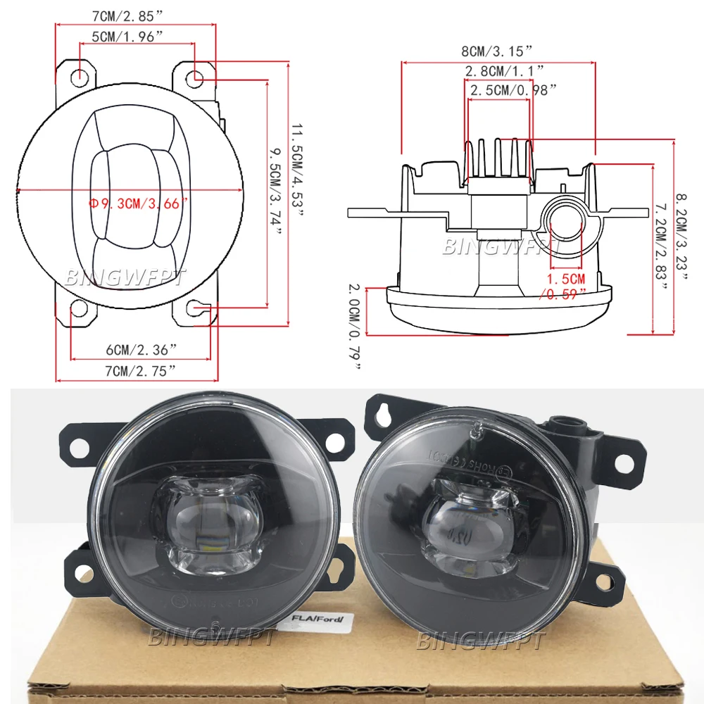 Car Led Lens fendinebbia DRL 1 - Car Accessories Uae recensione e prezzo