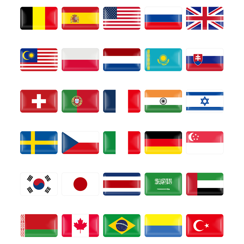 10/50PCS Portogallo Belgio Sve - Car Accessories Uae recensione e prezzo